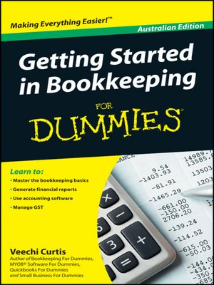 cover image of Getting Started in Bookkeeping For Dummies
